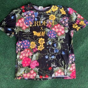 H&M x Erdem designer Collab floral tee